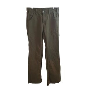 J. Galt Shanghai Carpenter Pants Green Utility Pocket Straight Leg Workwear‎ S